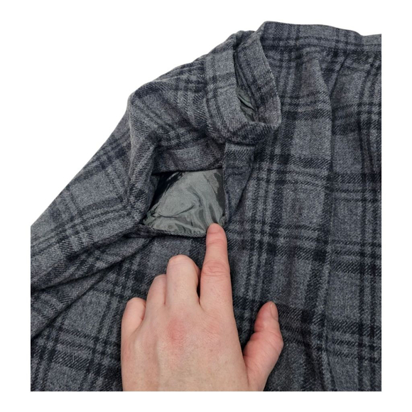 VINTAGE PENDLETON SZ WM 8 PENCIL SKIRT W/POCKETS 100% WOOL PLAID ABOVE THE KNEE - Picture 5 of 8